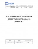 PLAN DE EMERGENCIA Y EVACUACIÓN .