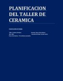 PLANIFICACION DEL TALLER DE CERAMICA