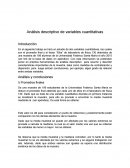 Análisis descriptivo de variables cuantitativas