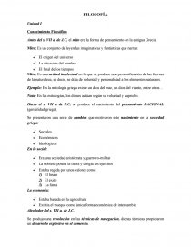 FILOSOFÍA Unidad I Conocimiento Filosófico. Página 1