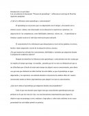 ¿Cuál es la diferencia entre aprendizaje y conocimientos?