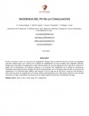 INCIDENCIA DEL PH EN LA COAGULACION