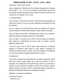 RESOLUCION N° 079 – D.I.E.E - LFXJ – 2016