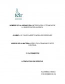 METODOLOGIA Y TECNICAS DE LA INVESTIGACION JURIDICA.