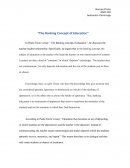 The Banking Concept of Education