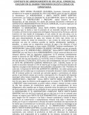 CONTRATO DE ARRENDAMIENTO DE UN LOCAL COMERCIAL UBICADO EN EL BARRIO TORONDON DE ESTA CIUDAD DE COMAYAGUA.