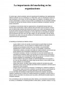 Marketing en las organizaciones