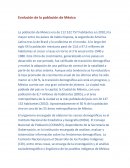 Evolucion de la poblacion de mexico.