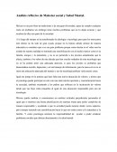 Análisis reflexivo de Malestar social y Salud Mental.