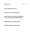 TAREA: ¿QUE ES EL NEOLIBERALISMO MODERNO Y CUAL ES SU IMPACTO EN LA ADMINISTRACION?