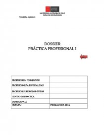 DOSSIER PRE PRACTICA. Página 1