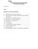 HISTORIA DE LAS IDEAS PSICOLÓGICAS.
