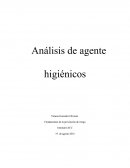 Análisis de agente higiénicos