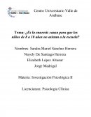 ¿Es la enuresis causa para que los niños de 8 a 10 años no asistan a la escuela?