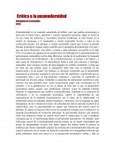 Crítica a la posmodernidad Anarquismo en la actualidad