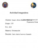 Actividad Integradora Orientación. El aprendizaje y la inteligencia