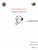 Actividad integradora Metodología de la investigación científica