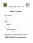 Metodología de la Investigación I Resumen del módulo I Módulo I La Investigación como Disciplina