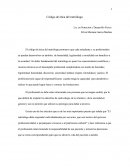 Ensayo de código de etica del nutriologo