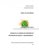 SEMANA DE LA CARRERA DE INGENIERÍA EN PREVENCIÓN DE RIESGOS Y MEDIOAMBIENTE