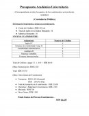 Presupuesto Academico