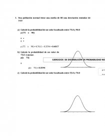 Ejercicios de probabilidad de distribución normal. Página 1
