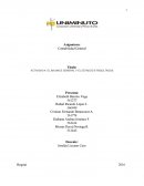 Actividad. El balance general y el estadod e resultados