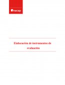 Elaboración de instrumentos de evaluación. Psicopedagogía – Evaluación psicopedagógica