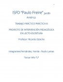 Proyecto de Juego lectoescritura