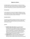 Obligaciones solidarias.