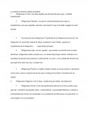 Clasificacion de obligaciones.