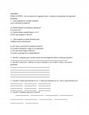 Examen de español. Lee con atención el siguiente texto y contesta correctamente las siguientes preguntas