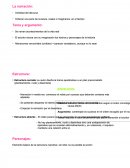 Elementos de la narración. Apuntes castellano