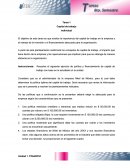 Tarea 1 mercados financieros. El objetivo de esta tarea es que analice la importancia del capital de trabajo en la empresa y el manejo de la inversión o el financiamiento adecuado para la organización.