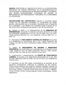 PRESTACIÓN DE SERVICIOS DE APOYO A LA GESTIÓN PARA ADELANTAR LAS TAREAS OPERATIVAS, EN LA IMPLEMENTACION DE LAS POLITICAS DE PREVENCION DE RIESGOS INTERNOS Y EXTERNOS, QUE PUEDAN MATERIALIZARSE COLOCANDO EN PELIGRO LA INTEGRIDAD DE LOS FUNCIONARIOS Y VI
