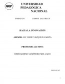 HACIA LA INNOVACIÓN. La lectura es una actividad que pocos individuos realizan por gusto, lo hacen más por obligación