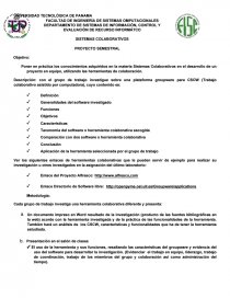 SISTEMAS COLABORATIVOS. Página 1