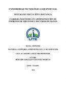 AUDITORIA ADMINISTRATIVA Y DE SERVICIOS