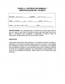 Tema de IDENTIFICACIÓN DEL TALENTO.