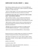 Abraham Valdelomar. Datos importantes