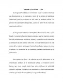 La inseguridad ciudadana es un fenómeno social de carácter estructural que históricamente se ha expresado a través de la pérdida del patrimonio institucional, pero hoy se quiere ver sólo como un problema policial.