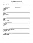 Historia clinica infantil.