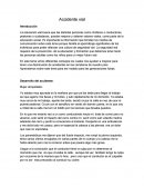 Accidente vial. Desarrollo del accidente