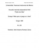 Mas que un juego un ritual