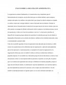 ENSAYO SOBRE LA ORGANIZACIÓN ADMINISTRATIVA