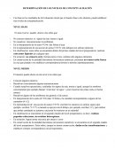 DETERMINACIÓN DE LOS NIVELES DE CONCEPTUALIZACIÓN