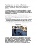 Reportaje sobre los baches en Monterrey