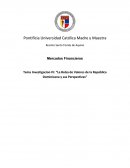 La bolsa de valores de la república dominicana y sus perspectivas