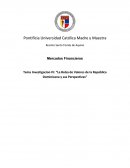 “La Bolsa de Valores de la República Dominicana y sus Perspectivas”