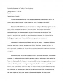 Estrategias Integradas de Fondeo y Financiamiento.. Página 1